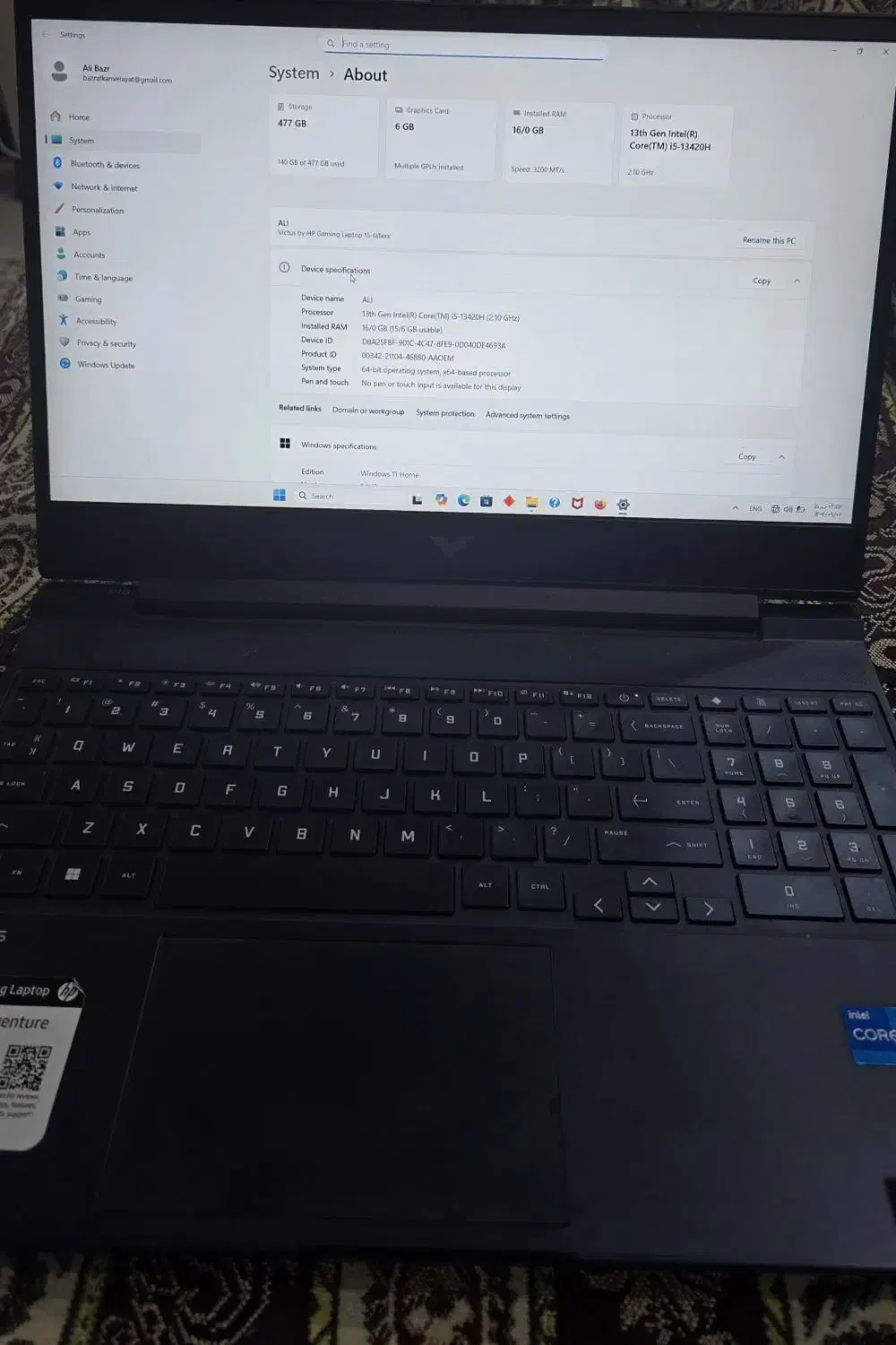 victus 15 (ویکتوس)|رایانه همراه|اصفهان, عسگریه|دیوار