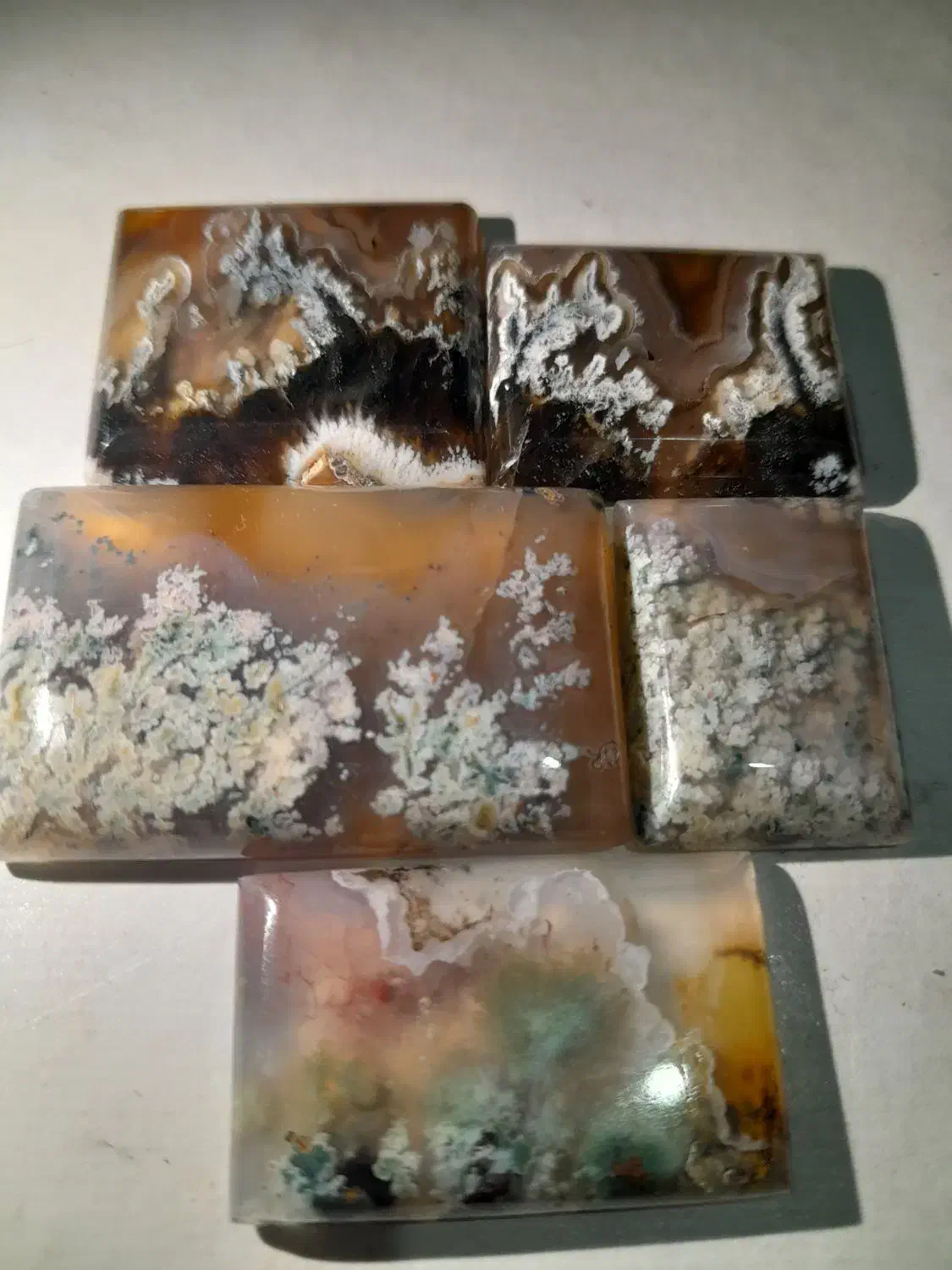 5عدد نگین عقیق شجربرفی وشکوفه بهاری|جواهرات|شهریار, شهرک وائین|دیوار