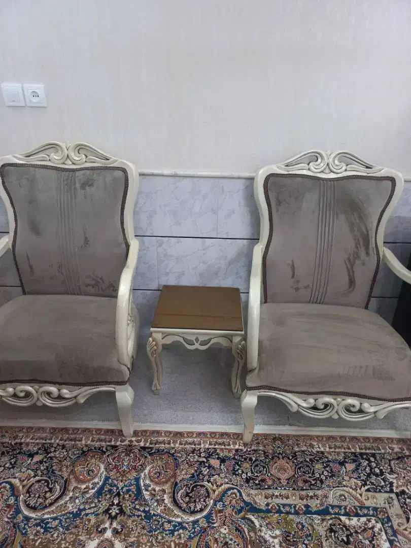 مبل استیل ۷نفره|مبلمان خانگی و میز عسلی|قم, کیوانفر|دیوار