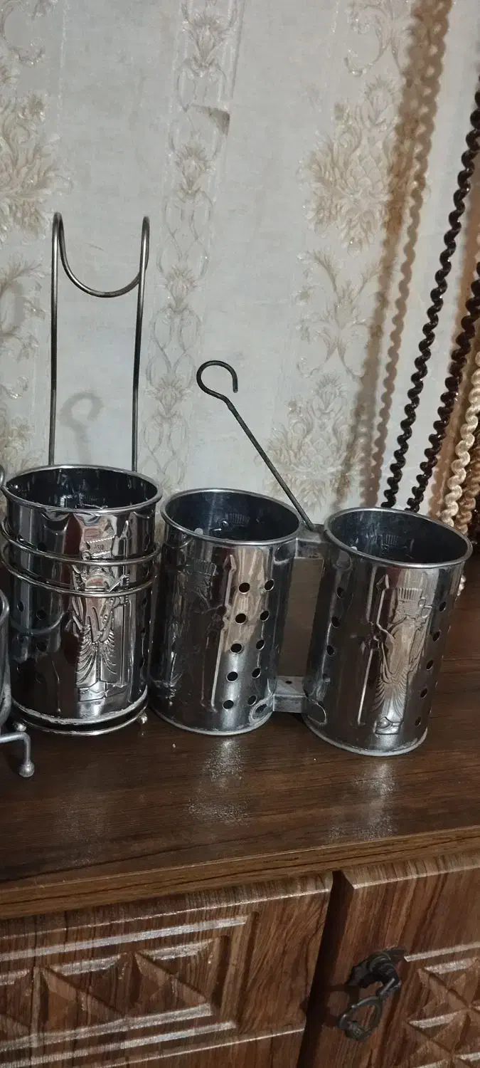 جای قاشقی استیل|آب‌چکان و نظم‌دهنده ظروف|قرچک, زیبا شهر|دیوار