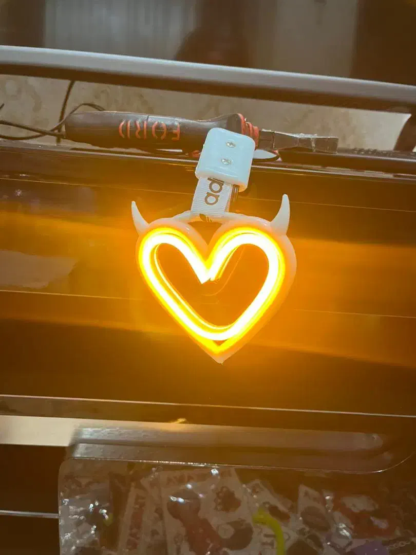 قلب آویز چراغ دار پرنور و زیبا|صنایع دستی و سایر لوازم تزئینی|نسیمشهر, |دیوار