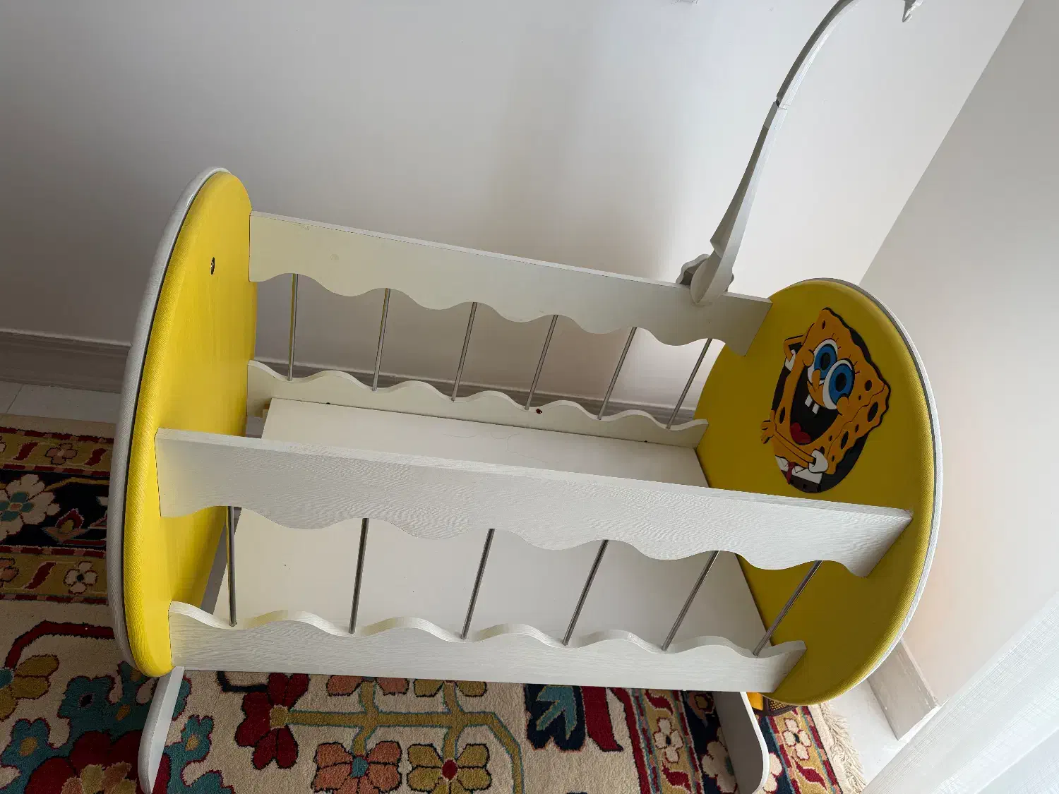 فروش گهواره تمام ام دی اف با طرح باب اسفنجی|اسباب و اثاث بچه|داراب, |دیوار