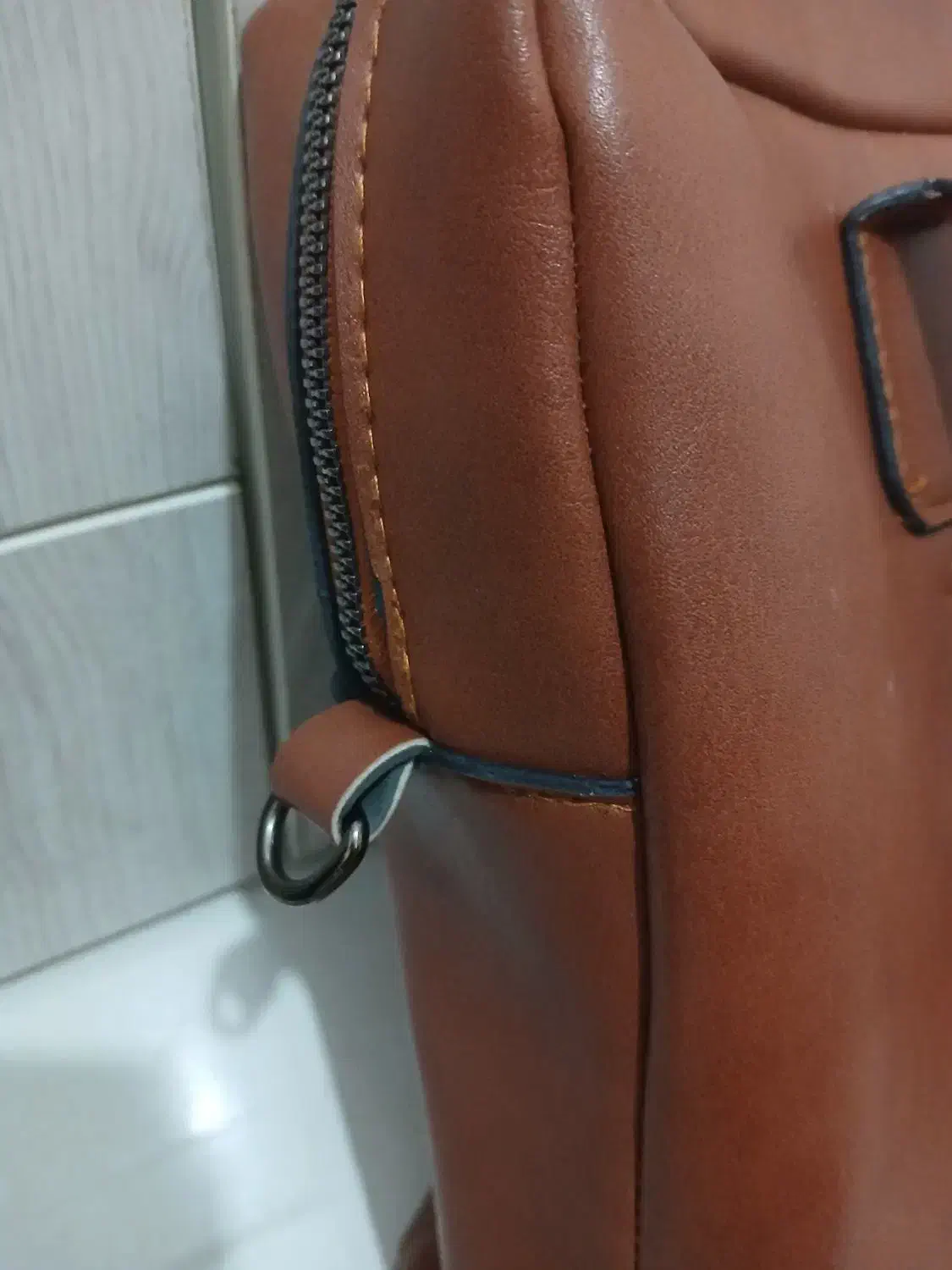 کیف اداری چرم عسلی|کیف، کفش، کمربند|فردیس, نسترن شرقی|دیوار