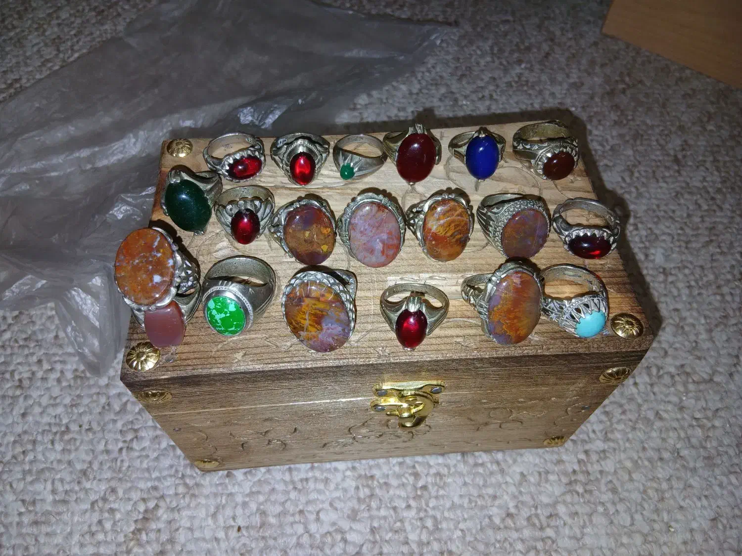 فروش انگشتر با نگین معدنی و تسبیح شاه مقصود|جواهرات|شاهرود, |دیوار