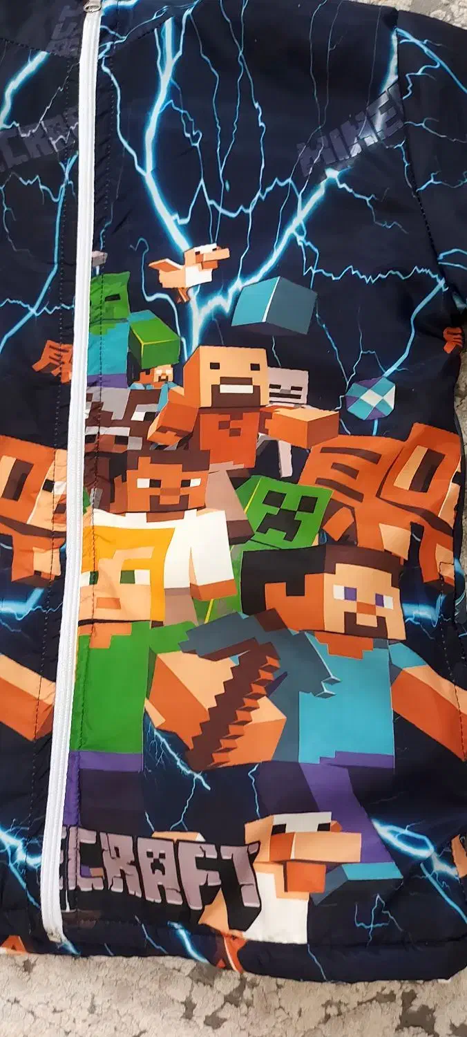 سوئیشرت داخل خز و ضد آب طرح محبوب ماینکرافت سایز ۷|لباس|لشت نشا, |دیوار