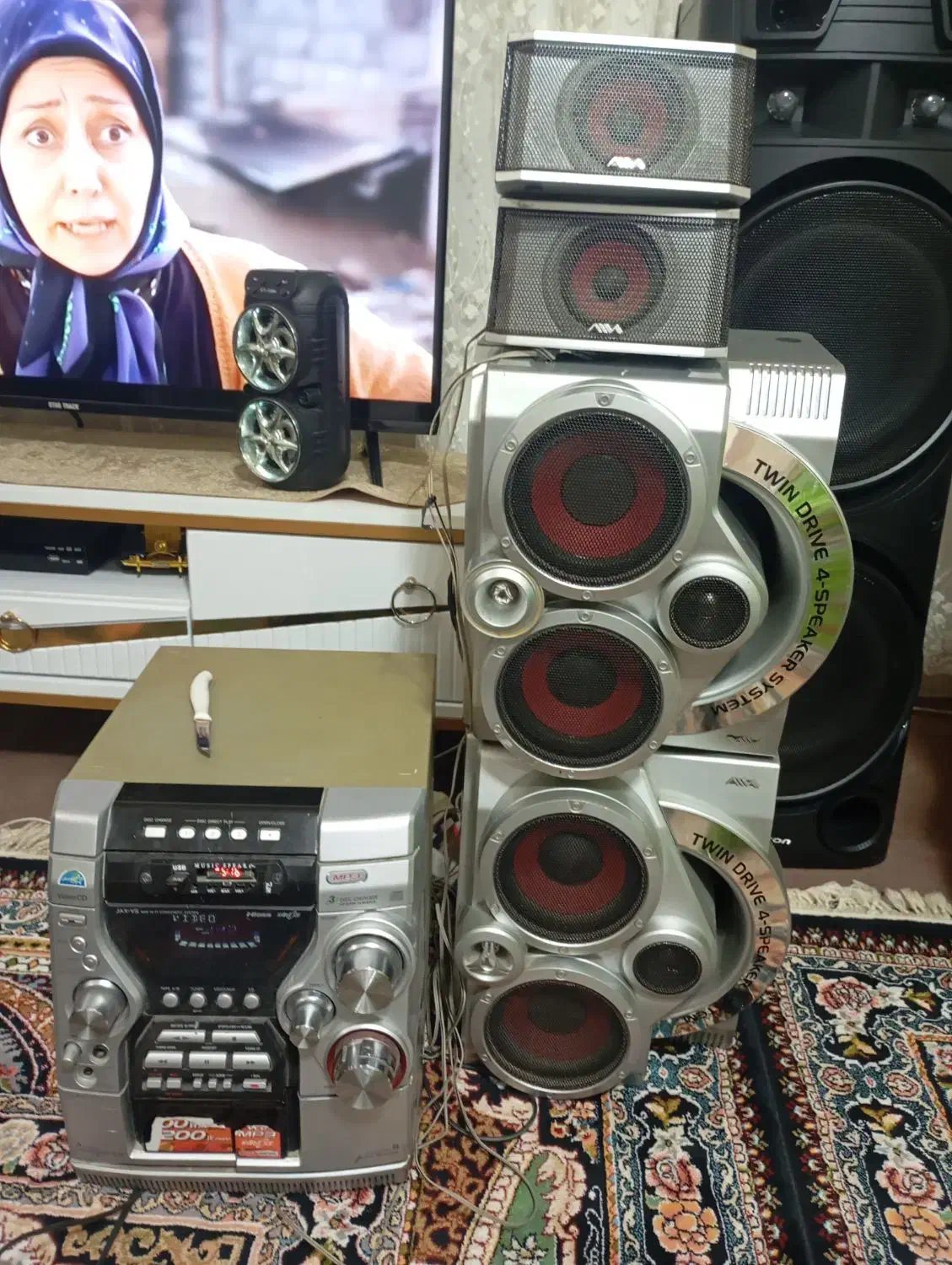 ظیط سه سی دی فلش خور کردم همش سالم|سیستم صوتی خانگی|اردبیل, |دیوار