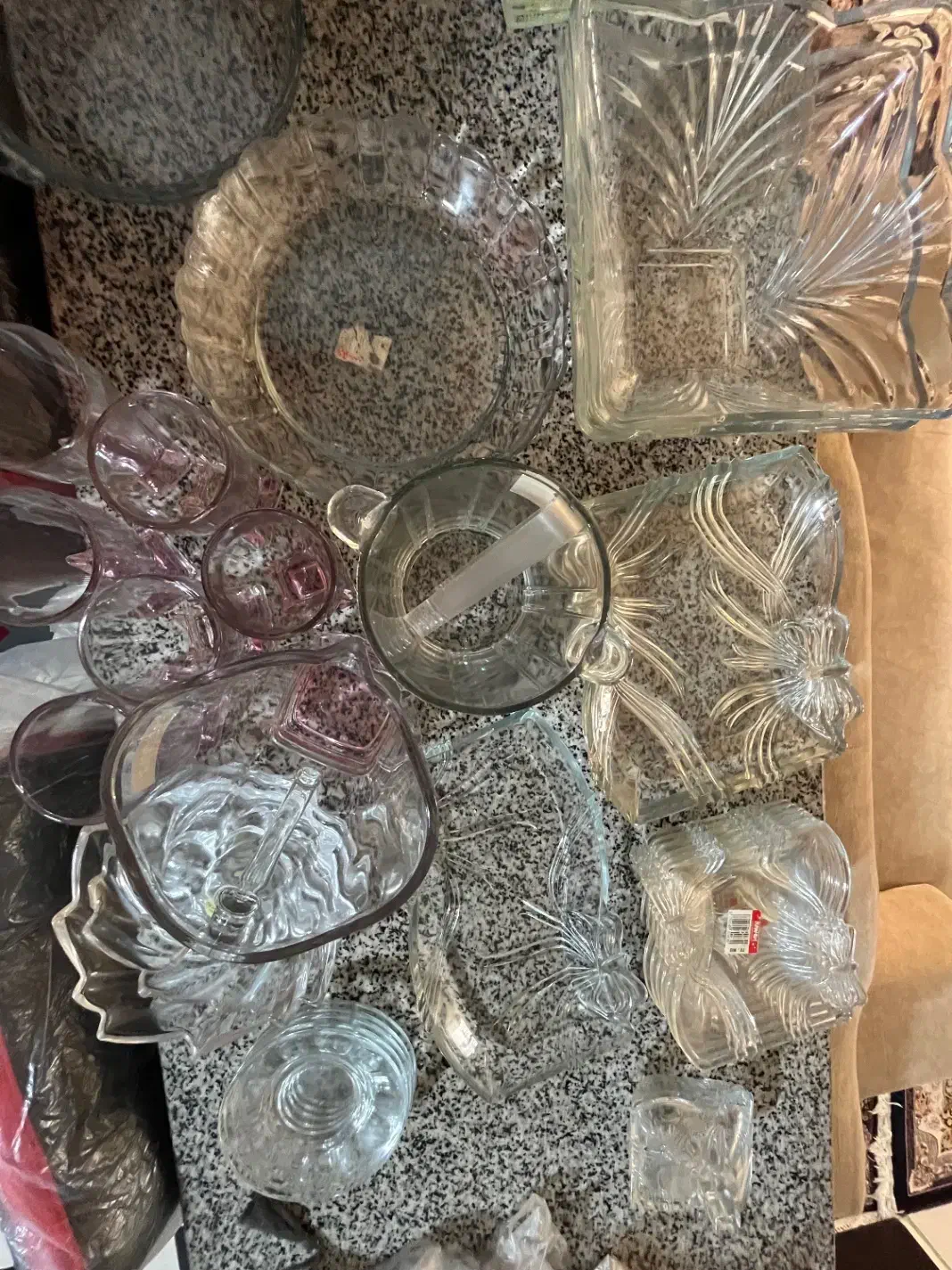 ظروف بلوری در حد نو|ظروف سرو و پذیرایی|شیراز, پودنک|دیوار