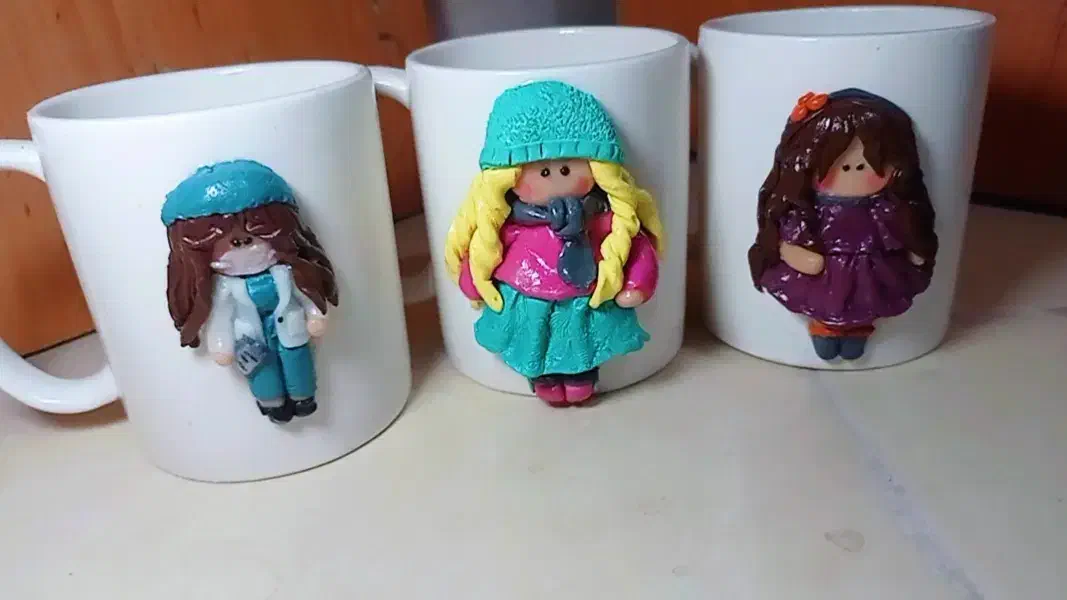 ماگ عروسکی فانتزی|صنایع دستی و سایر لوازم تزئینی|قائم‌شهر, |دیوار