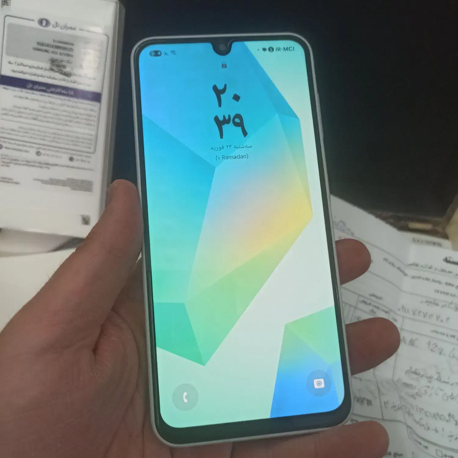 samsungA16 6/128g|موبایل|پرند, فاز ۵|دیوار