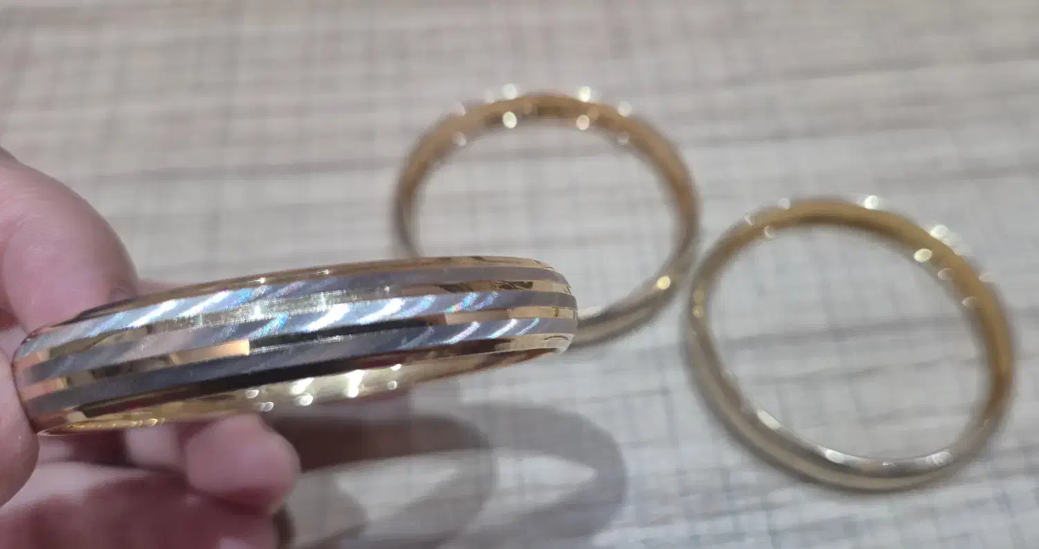 النگوی طلا دست دوم سایز ۱ طرح جدید ترنم با فاکتور|جواهرات|تبریز, |دیوار