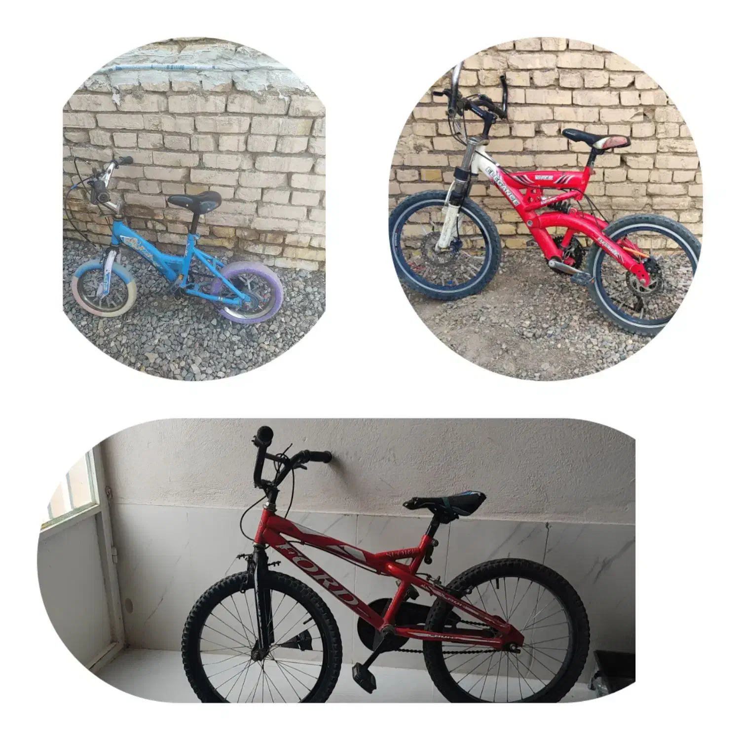 دو عدد دوچرخه ۲۰ویک عدد ۱۲ هر سه تا باهم ۷میلیون|دوچرخه، اسکیت، اسکوتر|انار, |دیوار