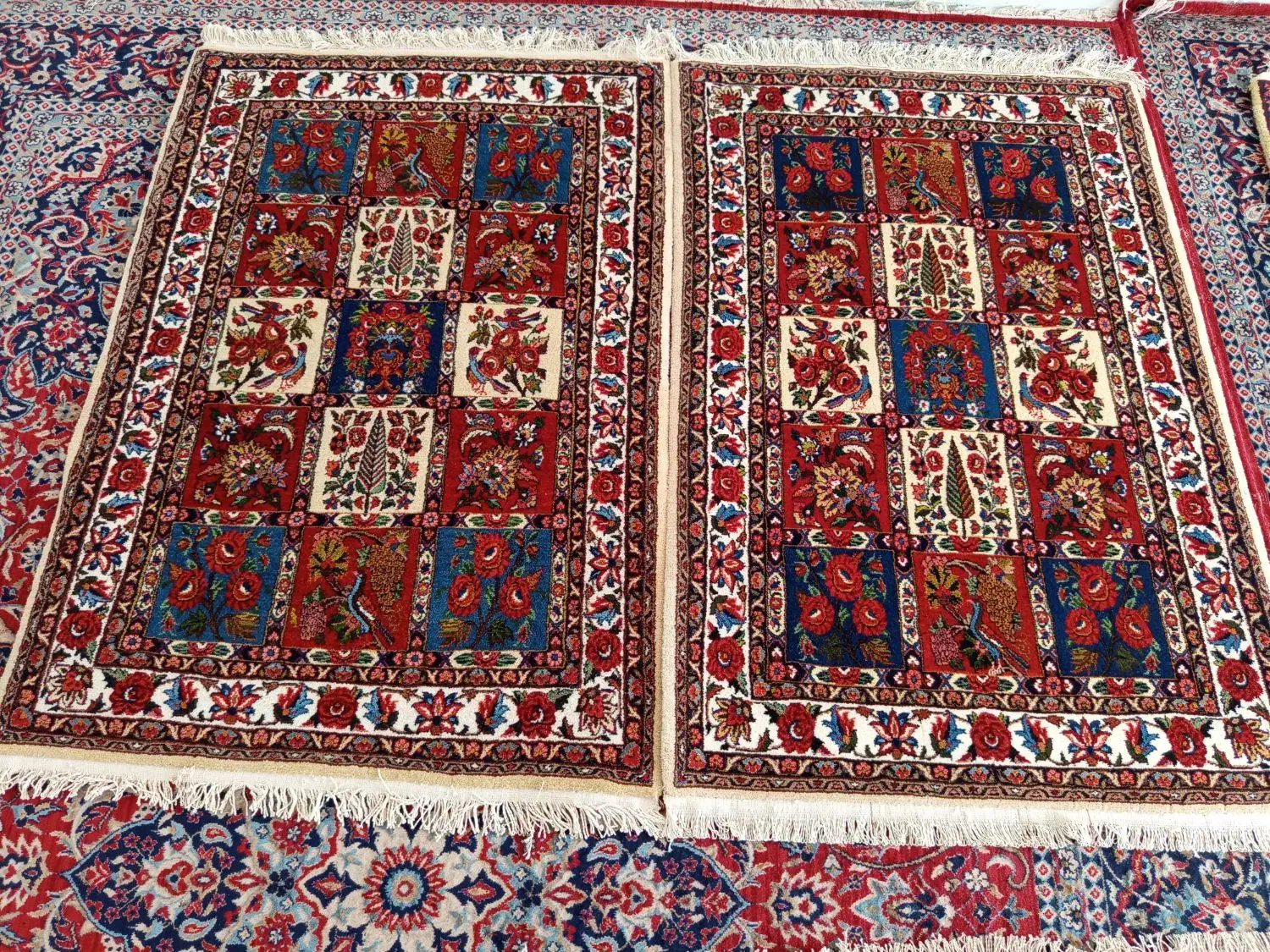 فرش دستبافت خشت چالشتر|فرش|شهرکرد, |دیوار