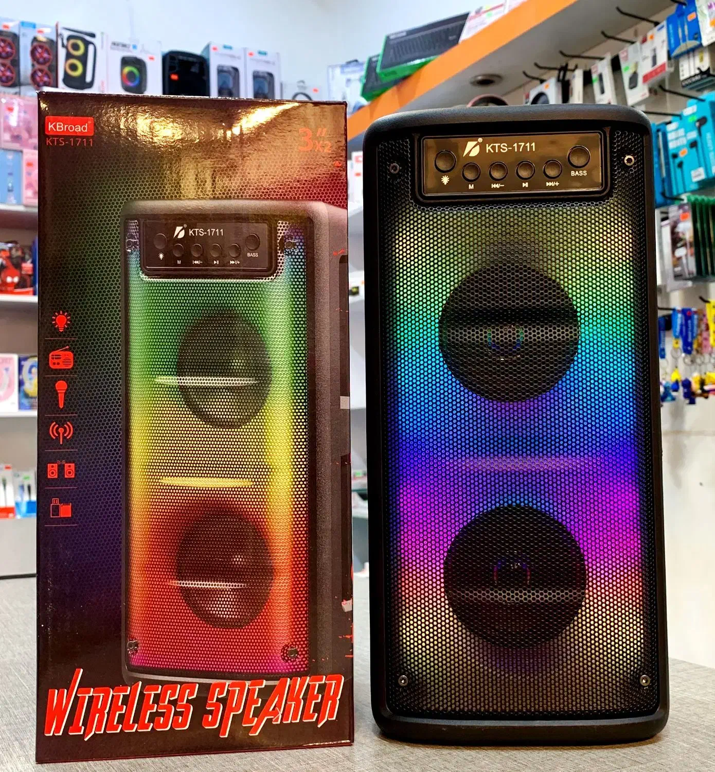 اسپیکر بلوتوثی چراغدار اورجینال مدل KTS-1711|پخشکننده همراه|کرج, گوهردشت|دیوار