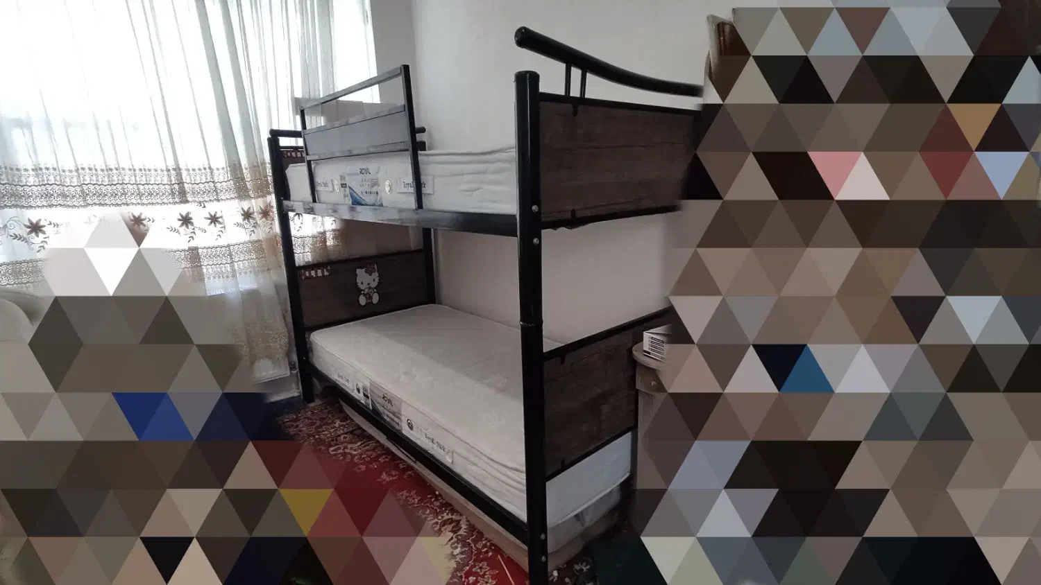 تخت خواب  دو طبقه با تشک مناسب کودک و نوجوان|تخت و سرویس خواب|تهران, ارجمندی راد|دیوار