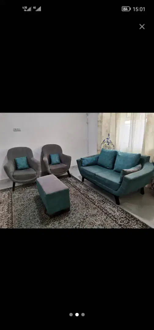 مبلمان نیم ست پنج نفره در حد نو|مبلمان خانگی و میز عسلی|اهواز, کوی نفت|دیوار