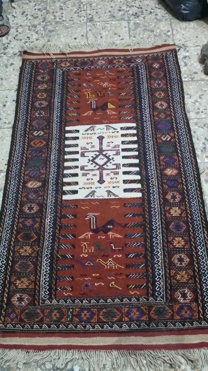 سفره کوردی|گلیم، جاجیم، گبه|بجنورد, |دیوار