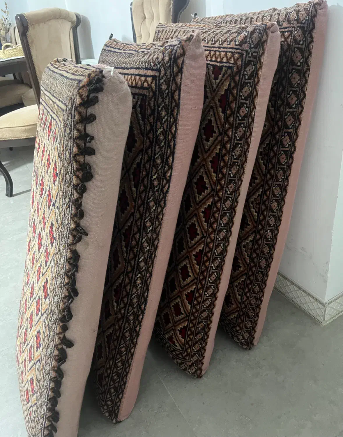 دوجفت پشتی دست بافت ترکمن|پشتی|شیراز, کوی وحدت|دیوار