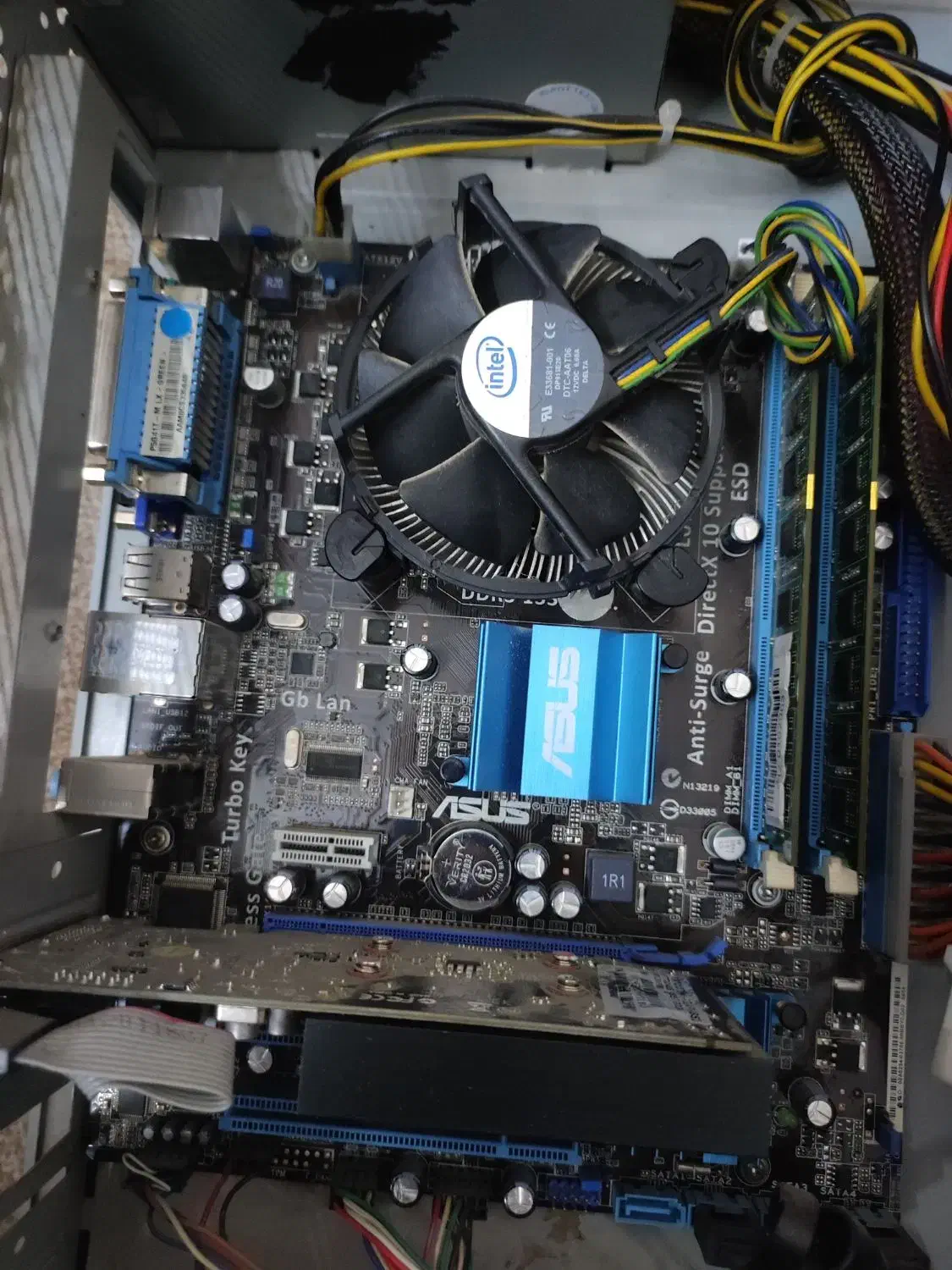 P5G41T-M LX مادر برد با یک عدد CPU quality 2.70|قطعات و لوازم جانبی رایانه|باغستان, |دیوار