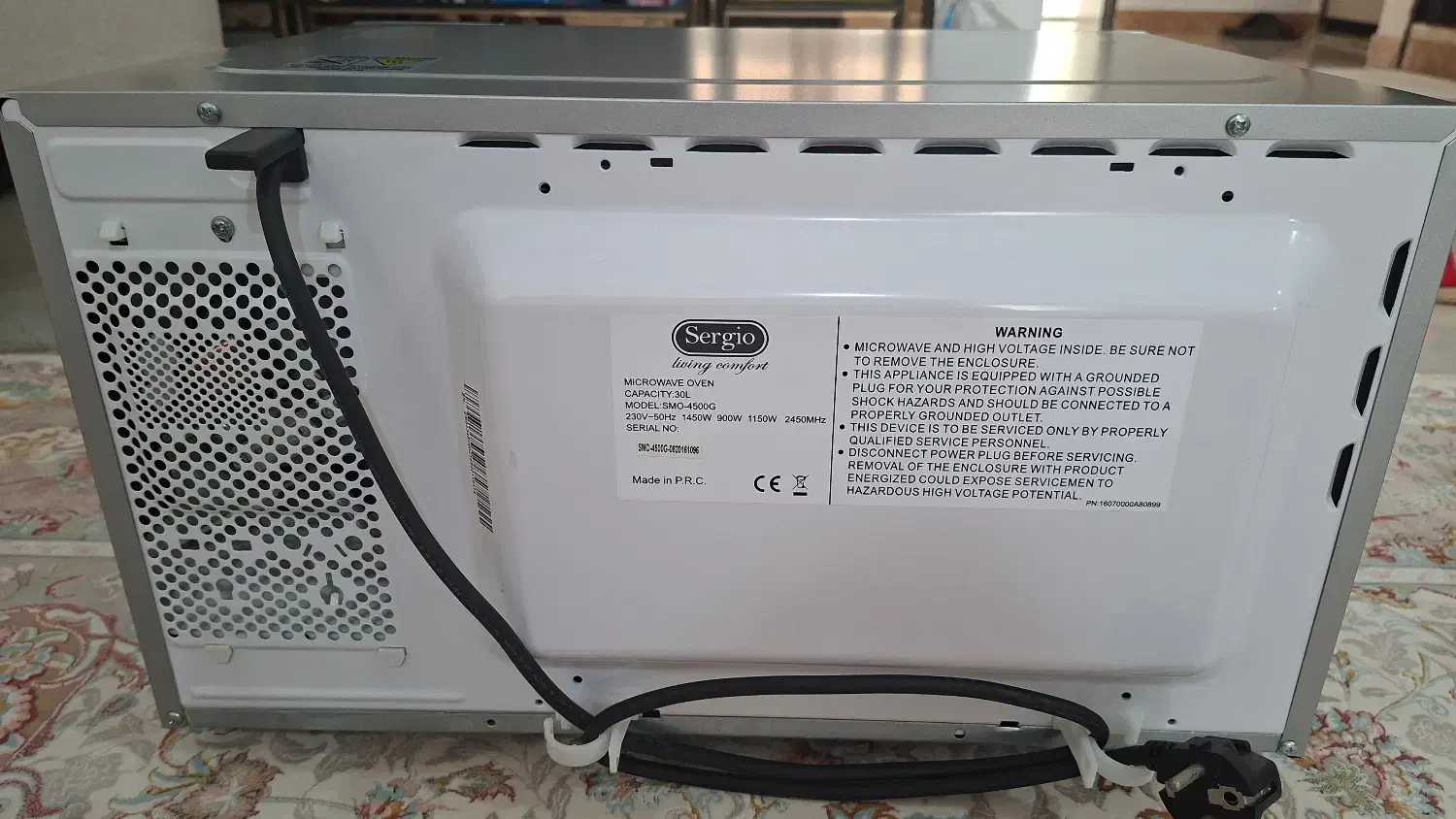 مایکروویو سرجیو ۳۰لیتری کاملاسالم و درحدنو|اجاق گاز و لوازم برقی پختوپز|رشت, دیلمان|دیوار