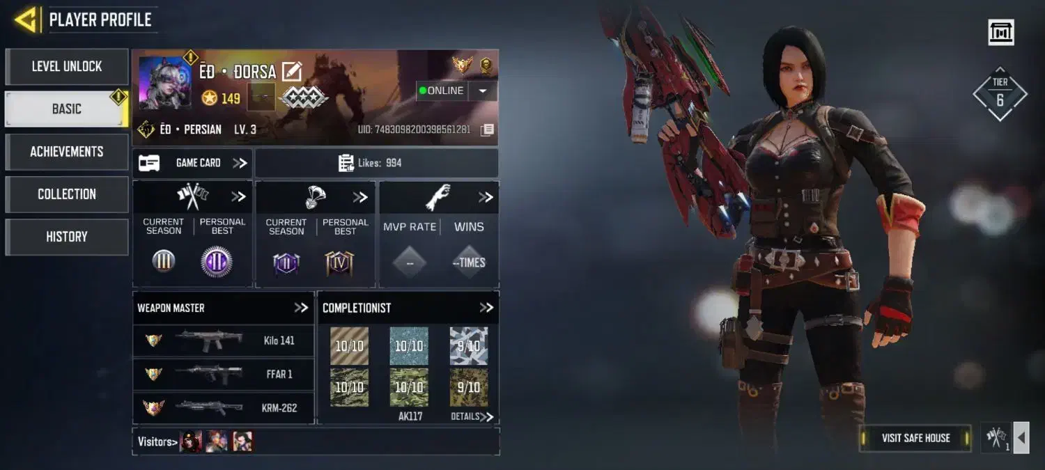 اکانت آرتری ویچ واردن کریم لجند اسکین لجند پس چنج|کلکسیون و سرگرمی|ری, ملکآباد|دیوار