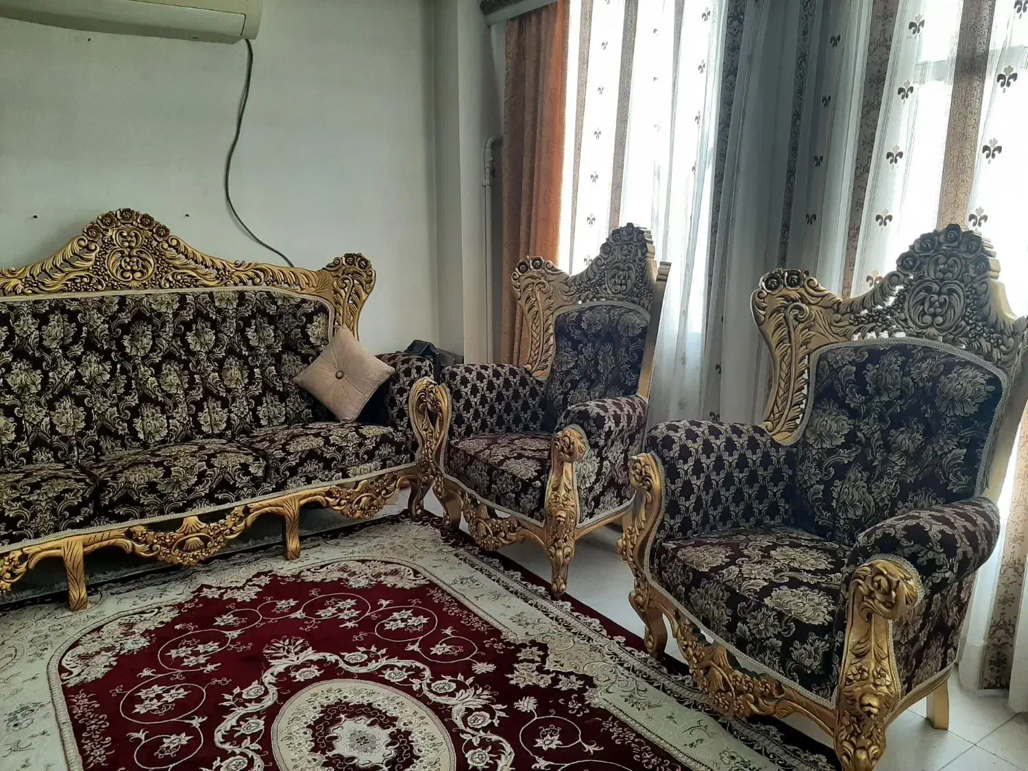 مبل استیل ۹ نفره|مبلمان خانگی و میز عسلی|هشتگرد, شهرک ولیعصر (مصلی)|دیوار