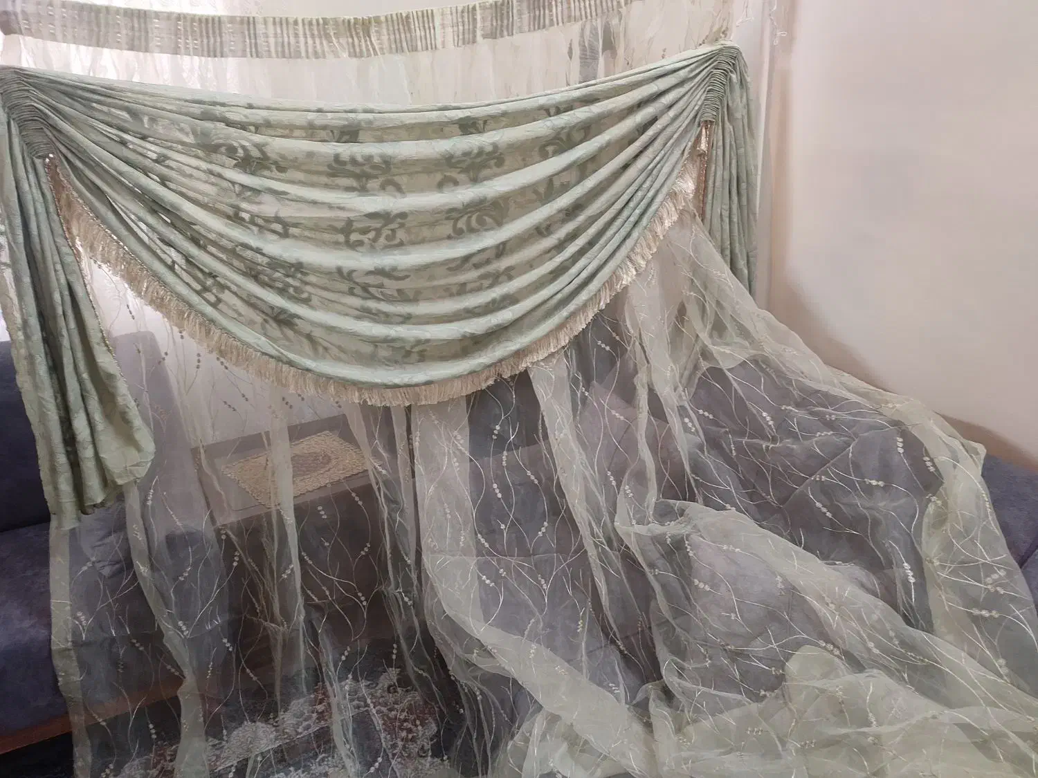 یک پرده و 3والان|پرده، رانر، رومیزی|لنگرود, |دیوار