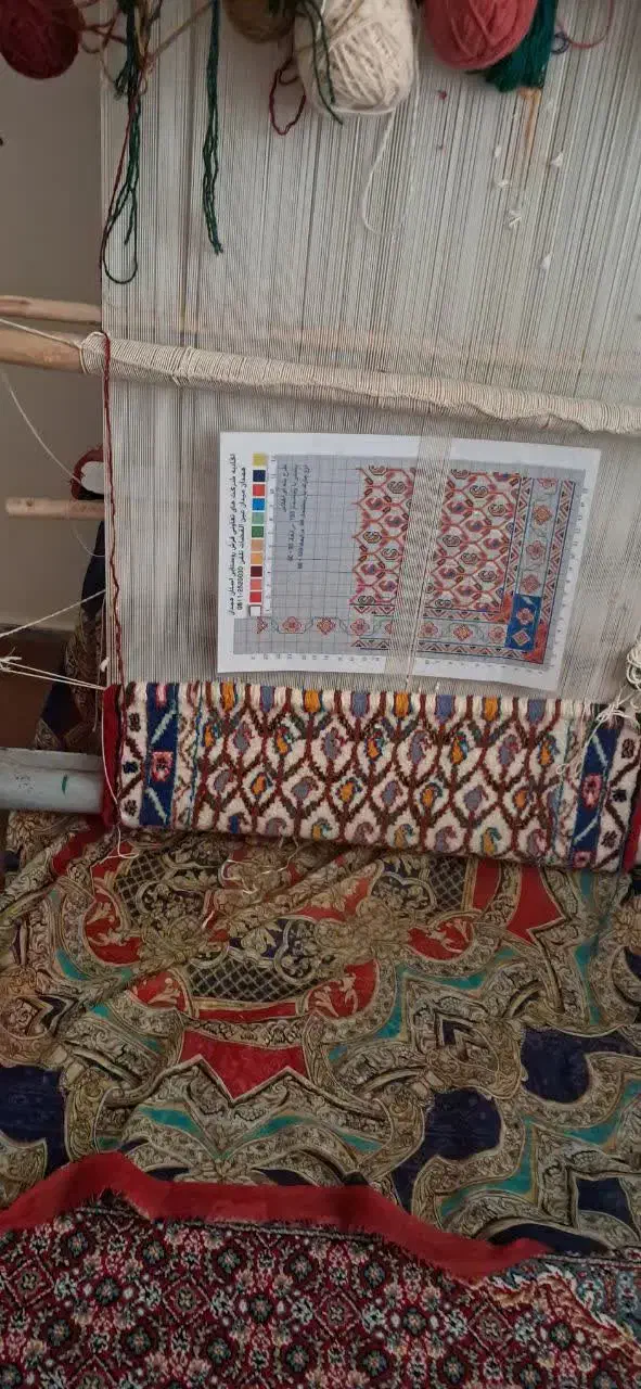 دار قالی باهمه وسایلش|صنایع دستی و سایر لوازم تزئینی|همدان, |دیوار