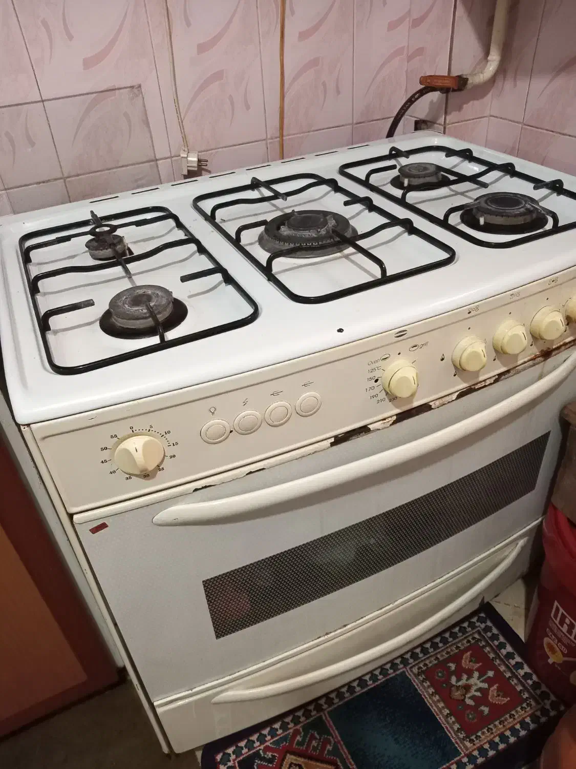 تکنوگاز ۵ شعله فردار سالم قیمت توافقی|اجاق گاز و لوازم برقی پختوپز|رشت, نظری|دیوار