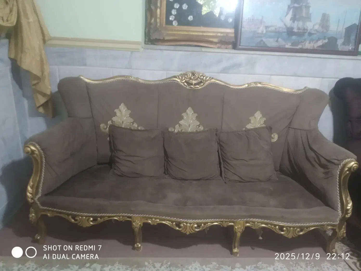 مبل پنج نفره سالم در حد نو|مبلمان خانگی و میز عسلی|سراوان, |دیوار