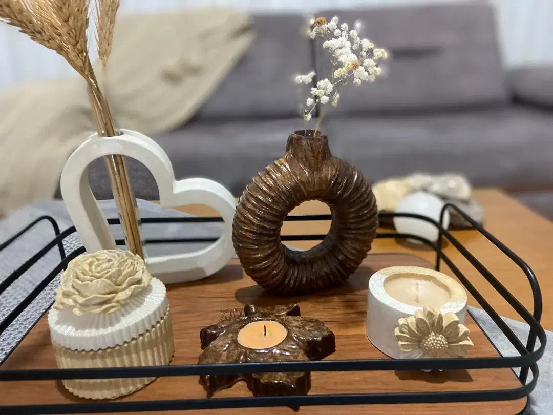 فروش سنگ مصنوعی و شمع با مدلهای متنوع و قیمت مناسب|صنایع دستی و سایر لوازم تزئینی|ساری, |دیوار