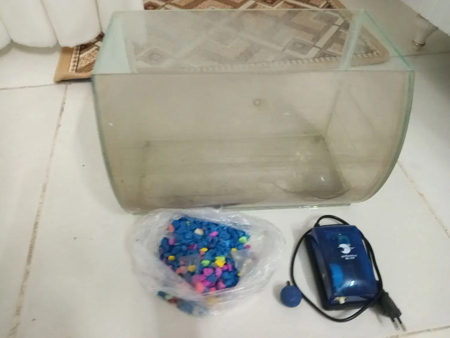 پمپ و آکواریوم و سنگ رنگی|ماهی|قوچان, |دیوار