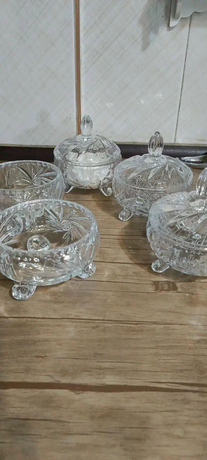 قندان خورشیدی پایه دار cristal|ظروف سرو و پذیرایی|قرچک, شهرک طلائیه|دیوار