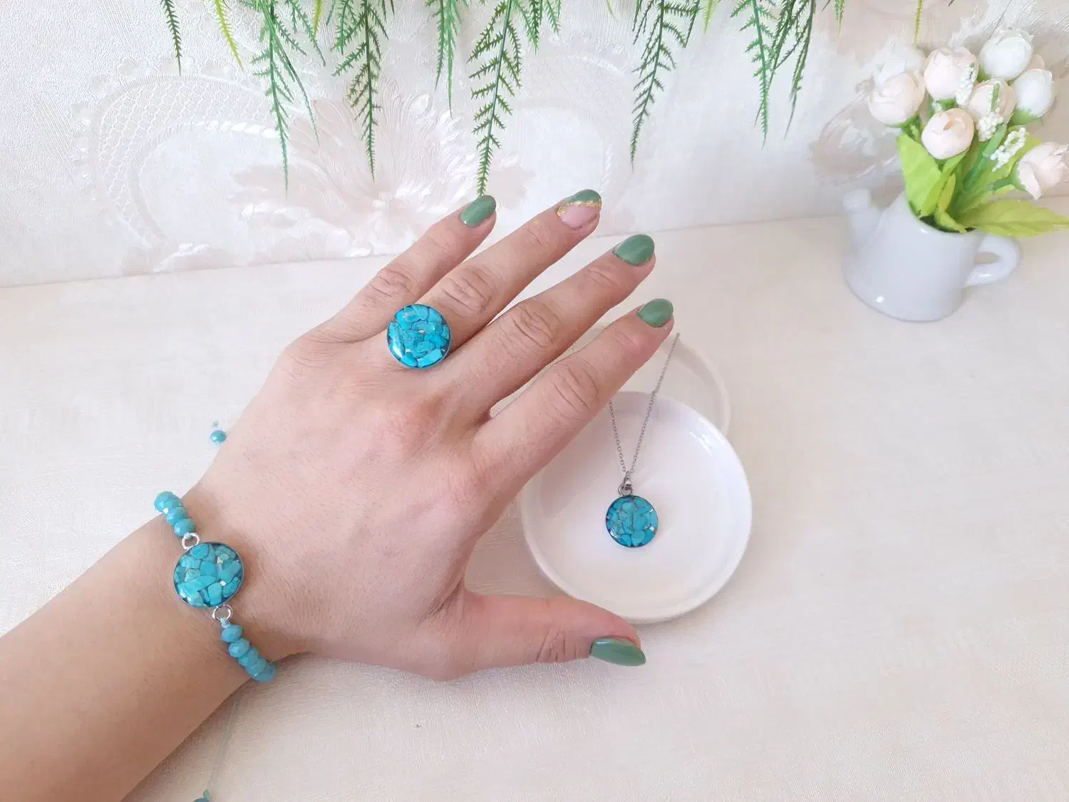 دستبند و انگشتر رنگ ثابت|بدلیجات|سنندج, |دیوار