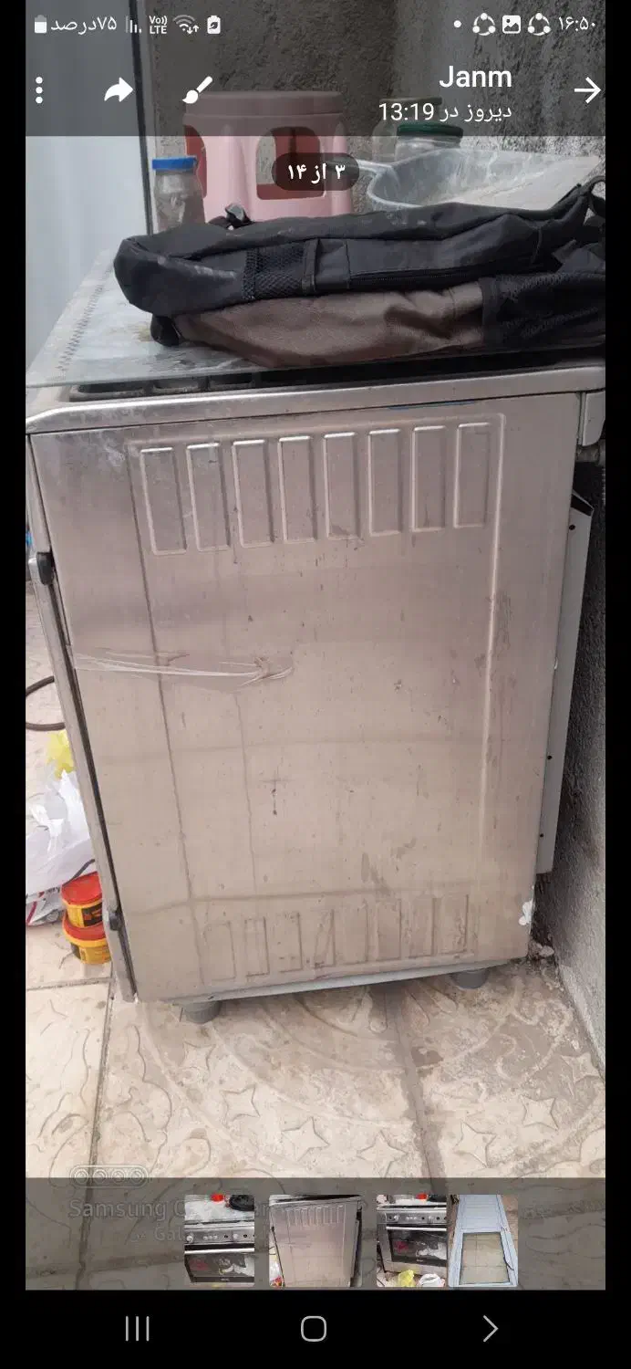 اجاق گاز فر دار درب سرویس|اجاق گاز و لوازم برقی پختوپز|نمین, |دیوار