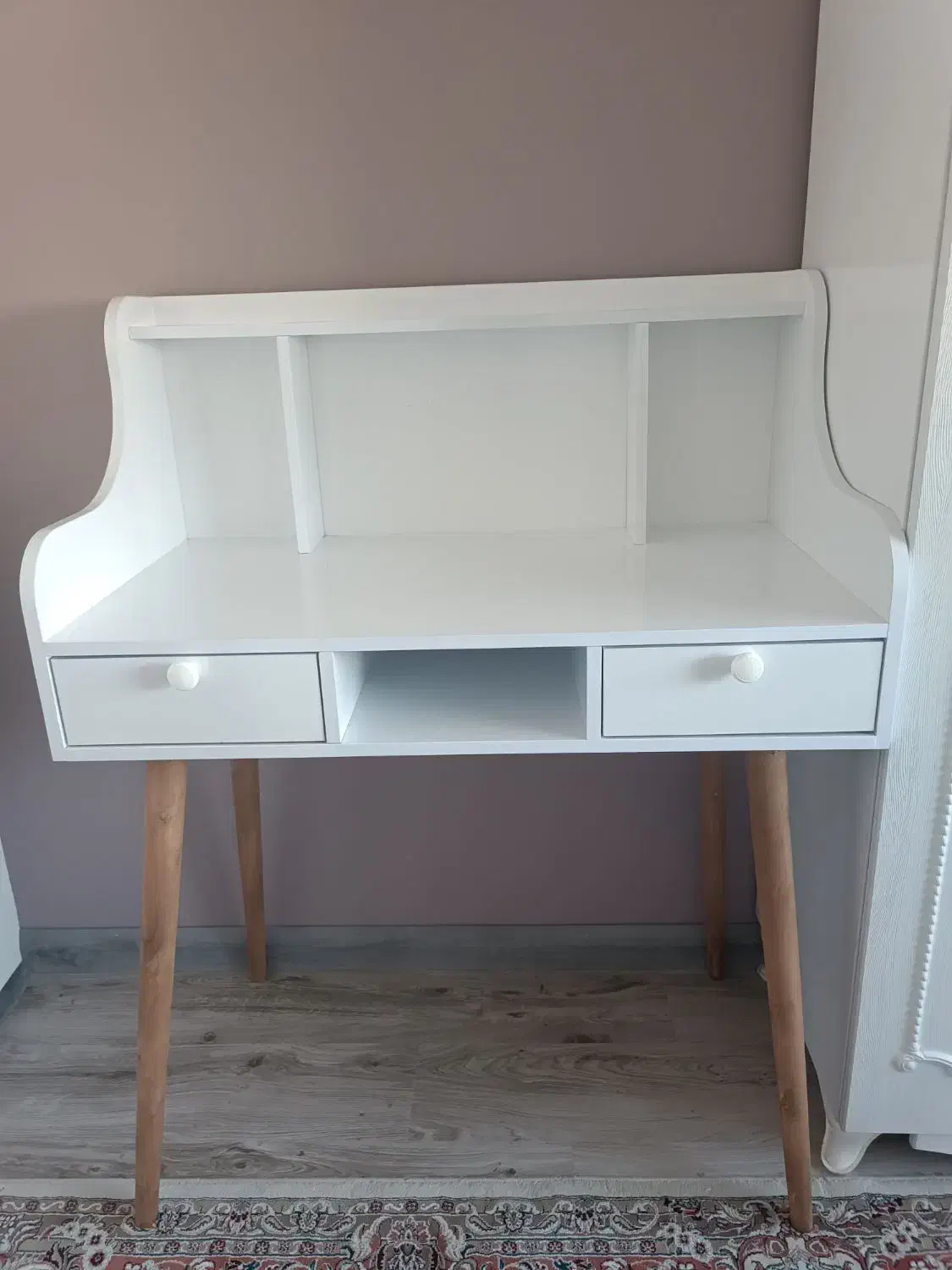 میز تحریر پیانویی با دو کشو|میز تحریر و کامپیوتر|مشهد, دانشجو|دیوار