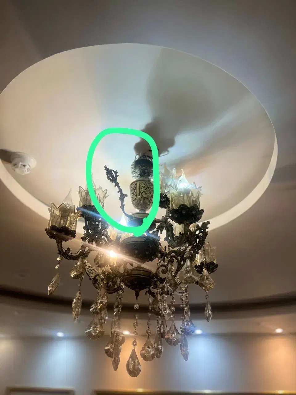 لوستر طرح برنز|لوستر و چراغ آویز|پردیس, فاز ۲|دیوار