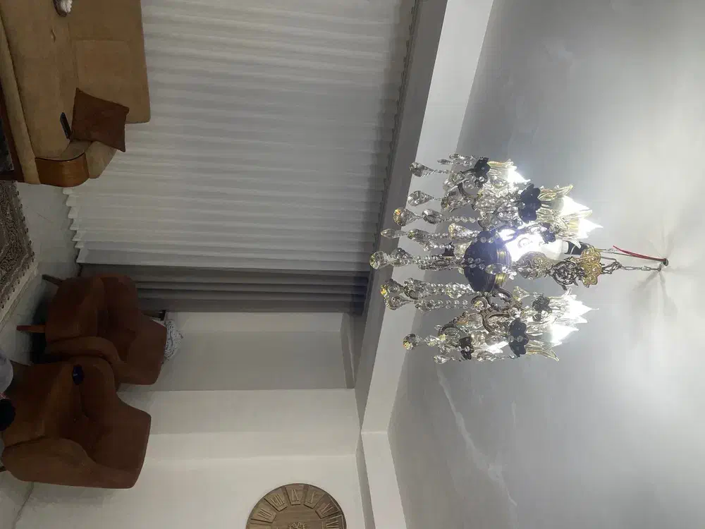 یه جفت لوستر برنجی ده شعله|لوستر و چراغ آویز|قدس, شهرقدس|دیوار