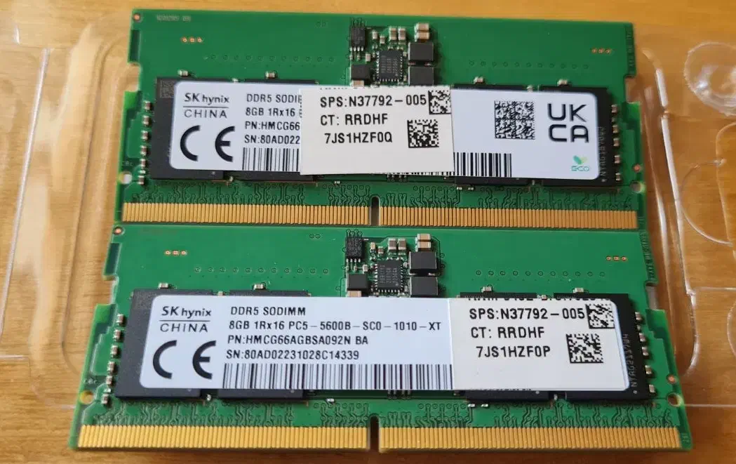 دو عدد رم ۸ گیگ DDR5|قطعات و لوازم جانبی رایانه|خمینی‌شهر, |دیوار