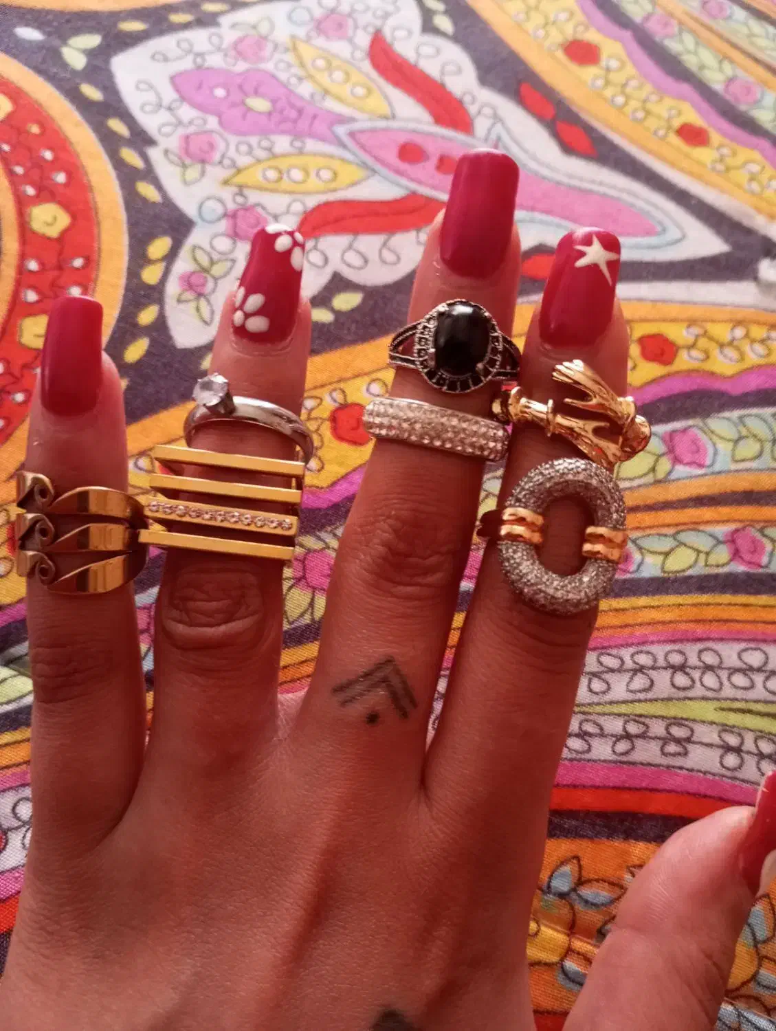 7 عدد انگشتر رنگ ثابت|بدلیجات|صفادشت, |دیوار