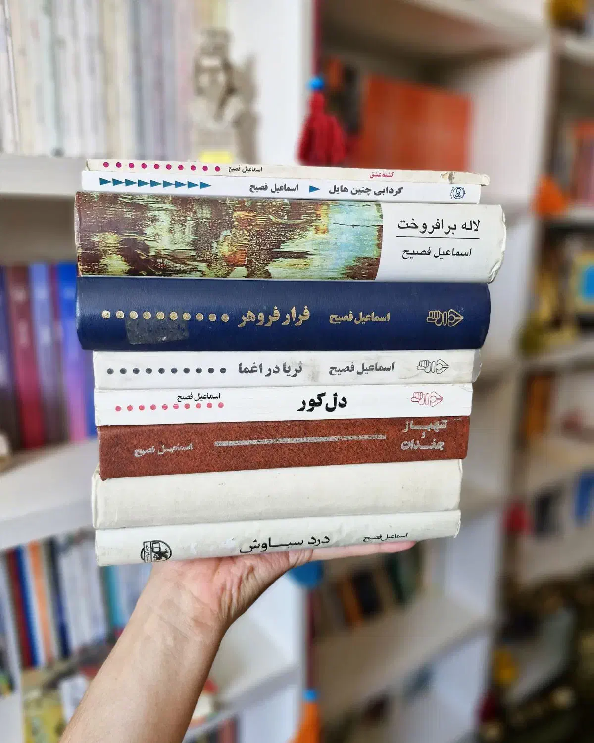 کتابهای اسماعیل فصیح|کتاب و مجله ادبی|اصفهان, جلالیه|دیوار