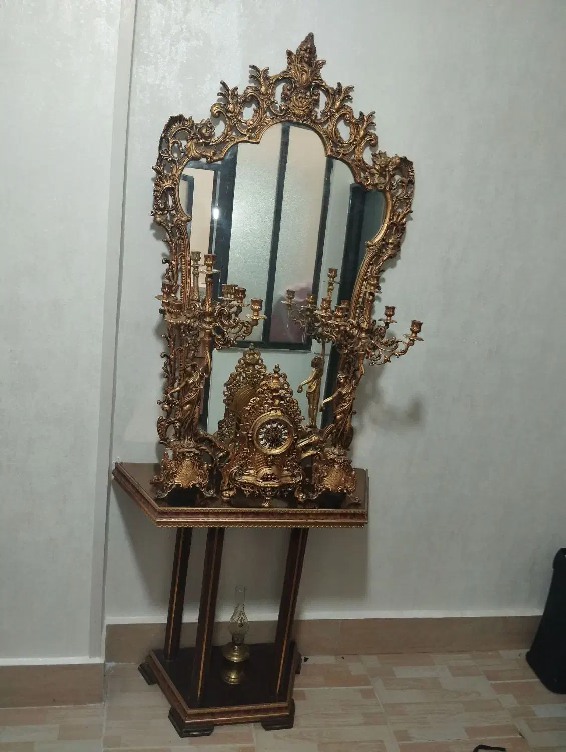 آیینه شمعدون|مبلمان خانگی و میز عسلی|الوند, |دیوار