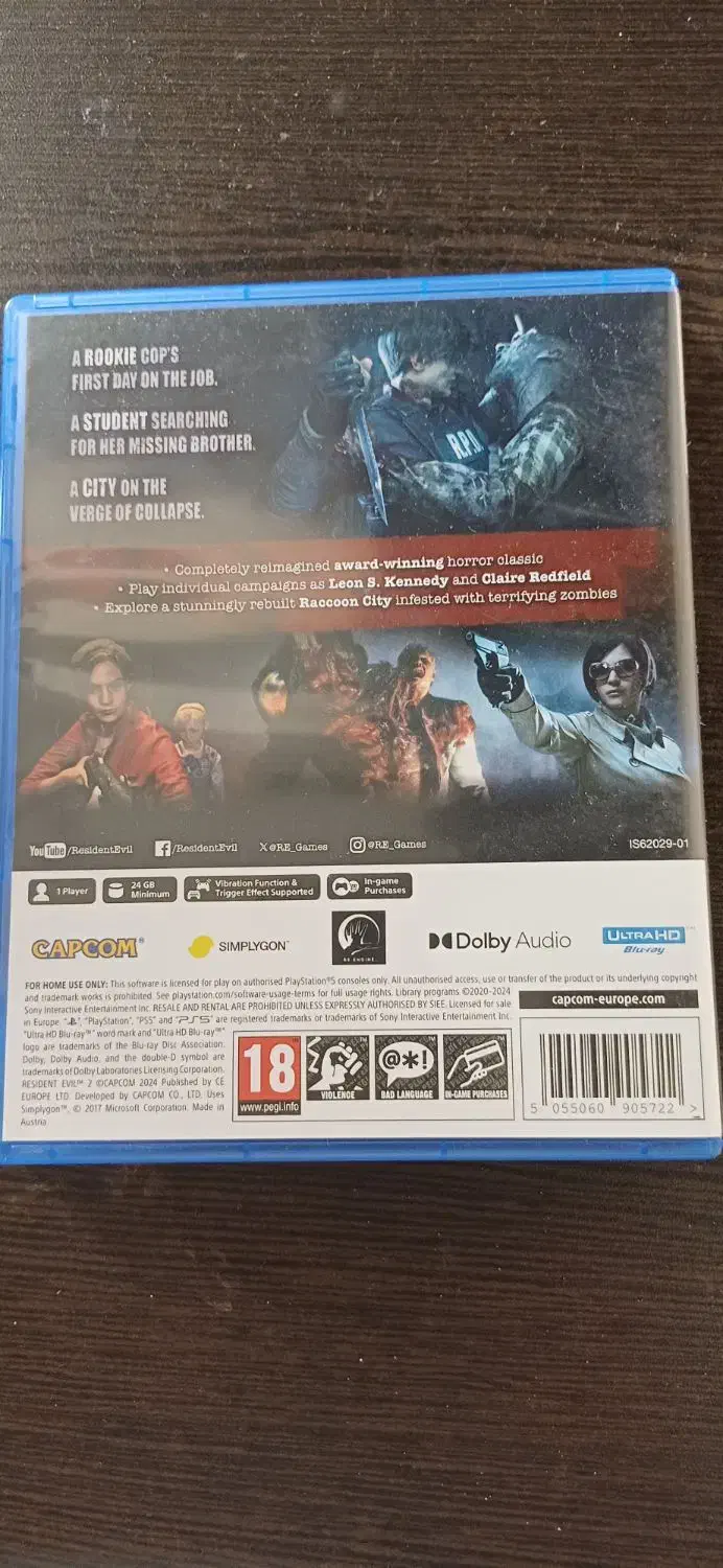 resident evil 2.رزیدنت اویل ۲  ps5|کنسول، بازی ویدئویی و آنلاین|تهران, منیریه|دیوار