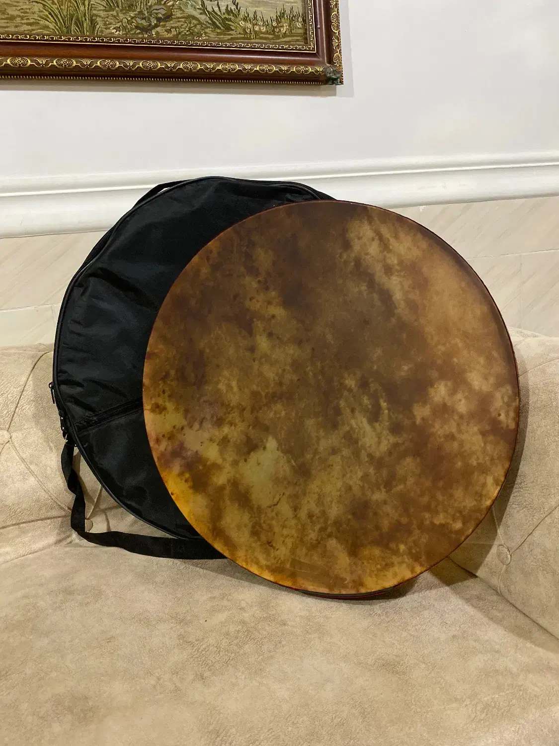 دف دومهر خدادادی|سازهای سنتی|گرگان, |دیوار