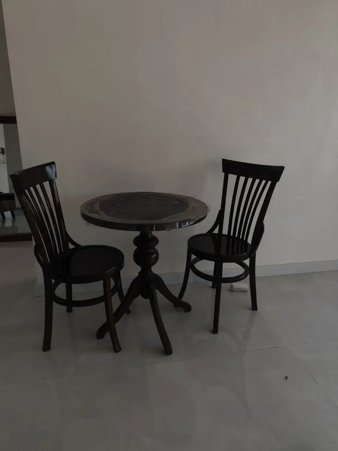 میزدونفره تمام چوب|میز و صندلی غذاخوری|گنبد کاووس, |دیوار