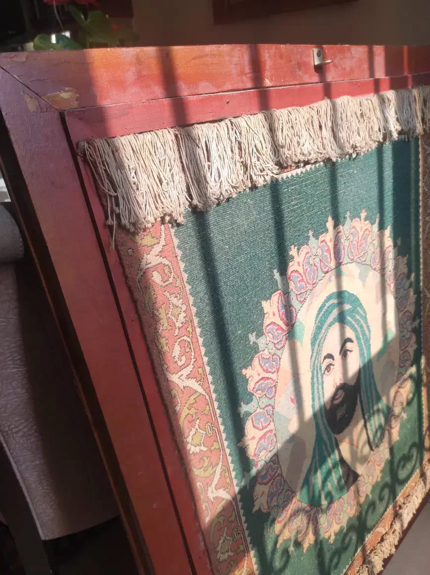 تابلو حضرت علی دستباف|تابلو فرش|رشت, معلم|دیوار