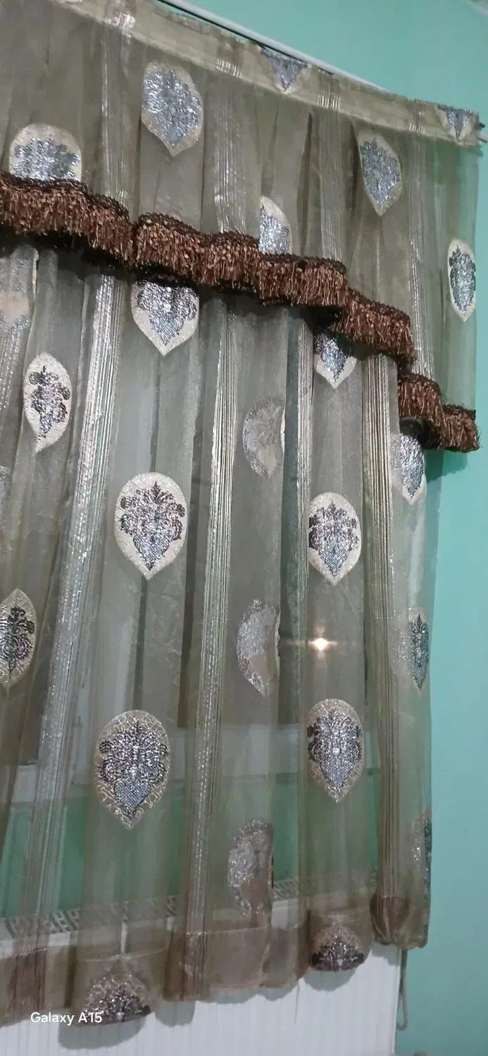 پرده حریر خارجی|پرده، رانر، رومیزی|هشتگرد, فاز ۷ مهستان|دیوار