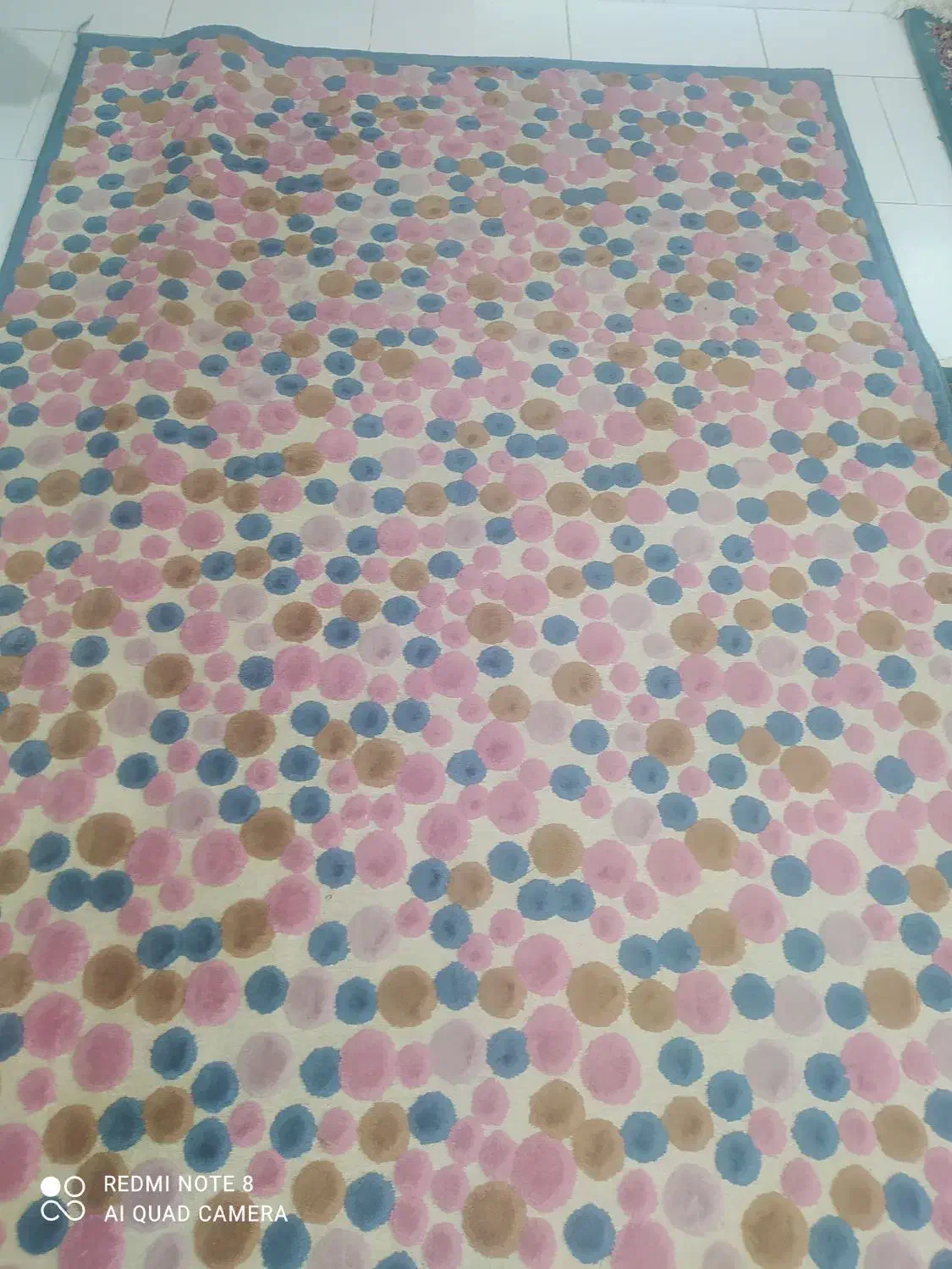 گلیم فانتزی توپ توپی با رنگهای شاد|گلیم، جاجیم، گبه|گنبد کاووس, |دیوار