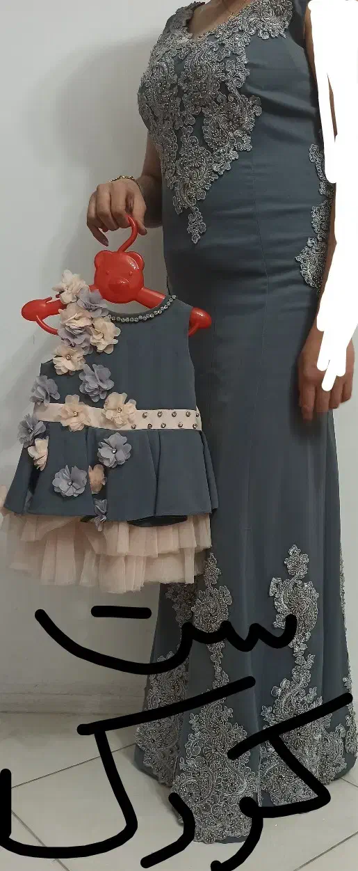 لباس مجلسی پیراهن مجلسی ست مادر و دختر|لباس|مشهد, ایثارگران|دیوار