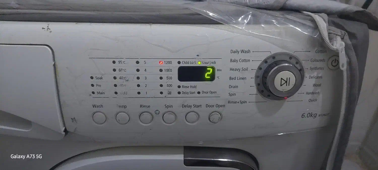 لباسشویی 6کیلوتمام اتومات سامسونگ صحیح سالم|ماشین لباسشویی و خشک‌کن لباس|ایرانشهر, |دیوار