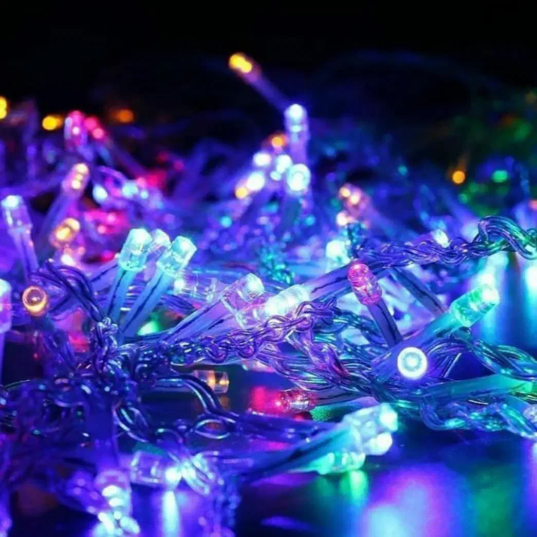 ریسه رنگی|ریسه و چراغ تزئینی|قم, باغ شریفی|دیوار